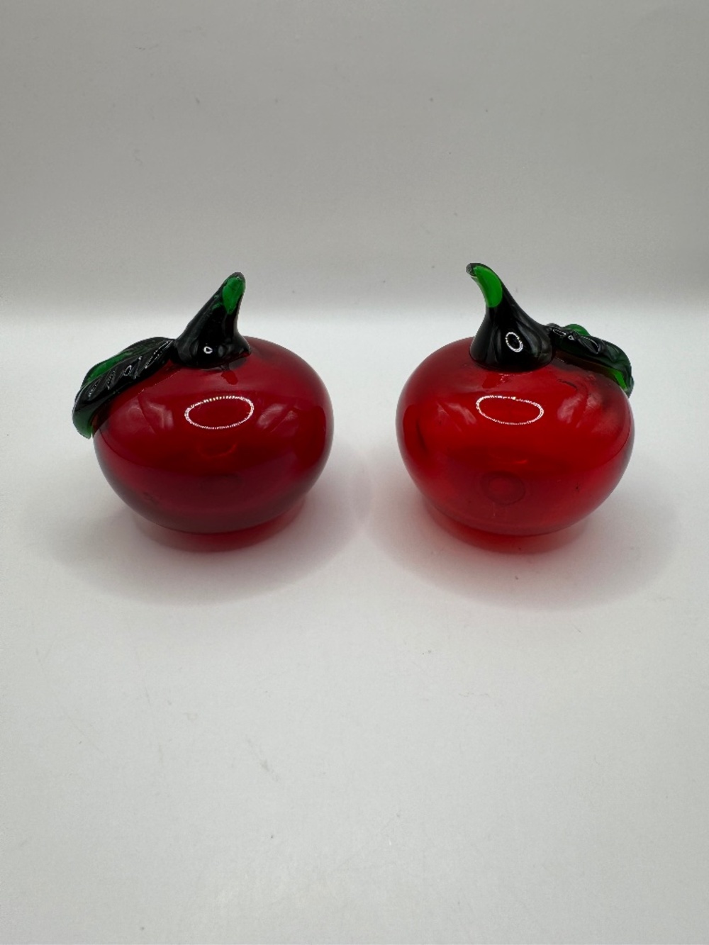 Vintage Murano Art Glass Apple Paperweight